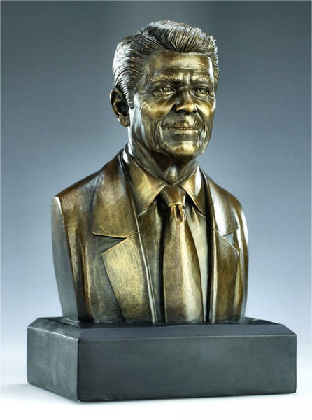 Ronald Reagon Portrait Bust Statue President of America Head